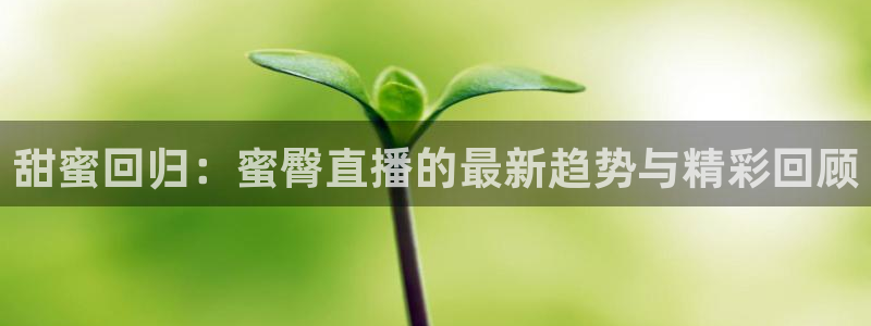 nba蜘蛛：甜蜜回归：蜜臀直播的最新趋势与精彩回顾